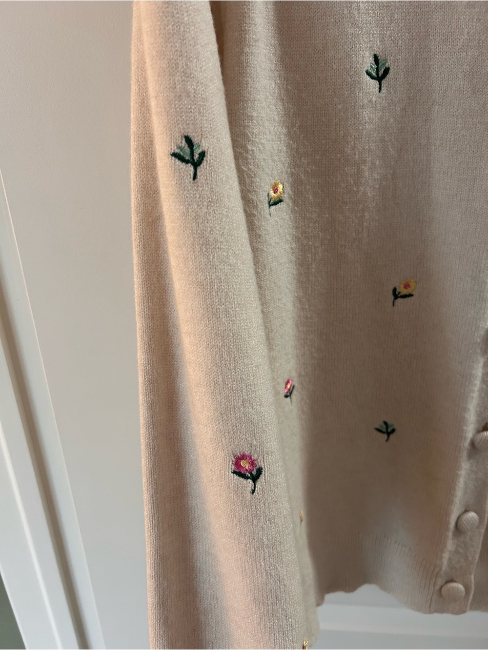 Maurice’s Floral Embroidered Button-Front Sweater Cardigan - Picture 4 of 8